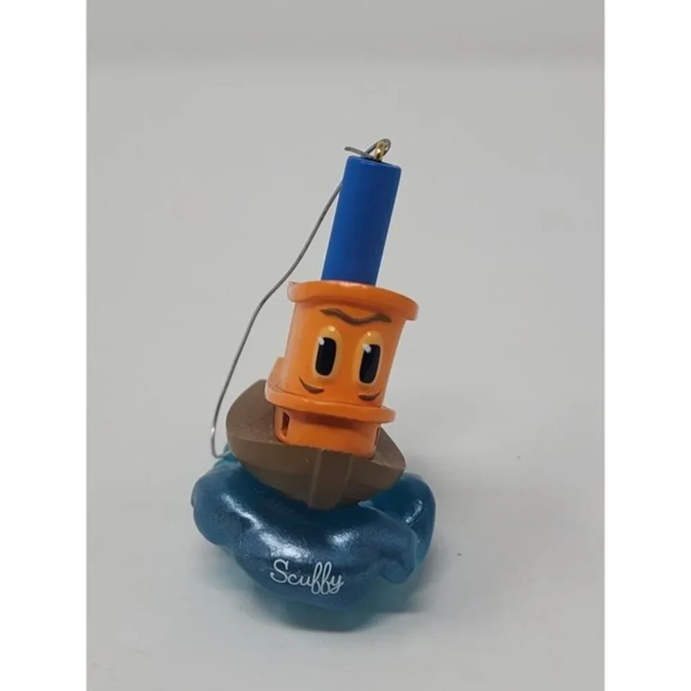 2000 Hallmark Keepsake‎ Scuffy The Tugboat With Little Golden Book Ornament